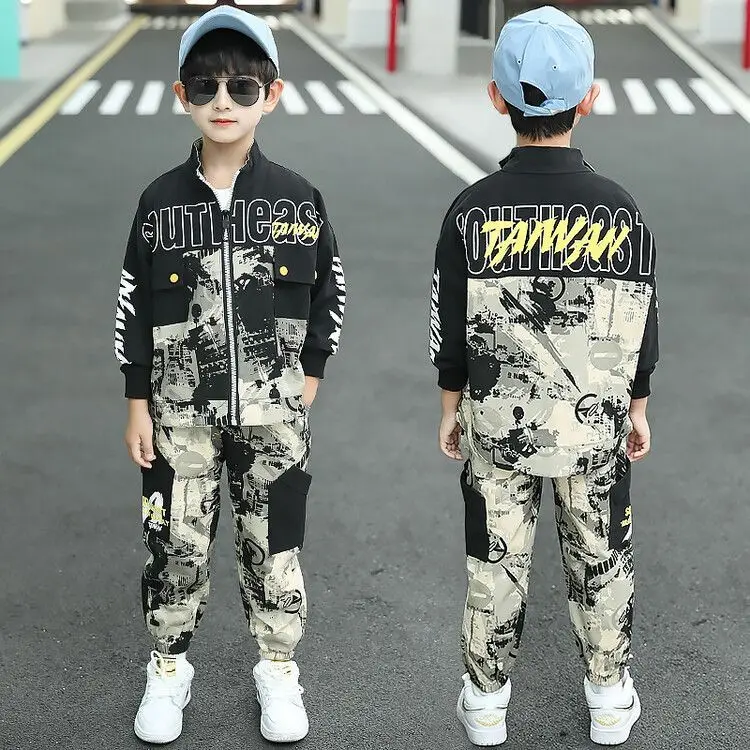 2024 Boys camouflage suit spring autumn new childrens baseball suit two piece set childrens camouflage suit
2024 Boys camouflage suit spring autumn new childrens baseball suit two piece set childrens camouflage suit
