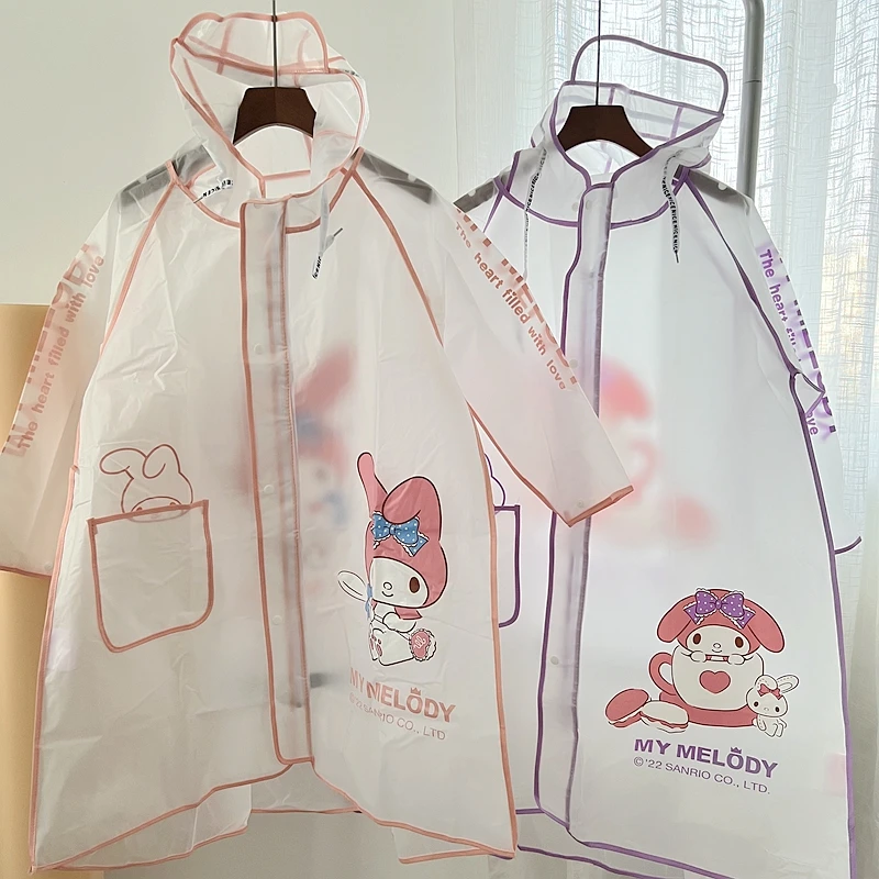Мультяшный прозрачный дождевик Mymelody, все в одном, милые дождевики Hellokittys для девочек, детские куклы, подарки на день рождения
Мультяшный прозрачный дождевик Mymelody, все в одном, милые дождевики Hellokittys для девочек, детские куклы, подарки на день рождения