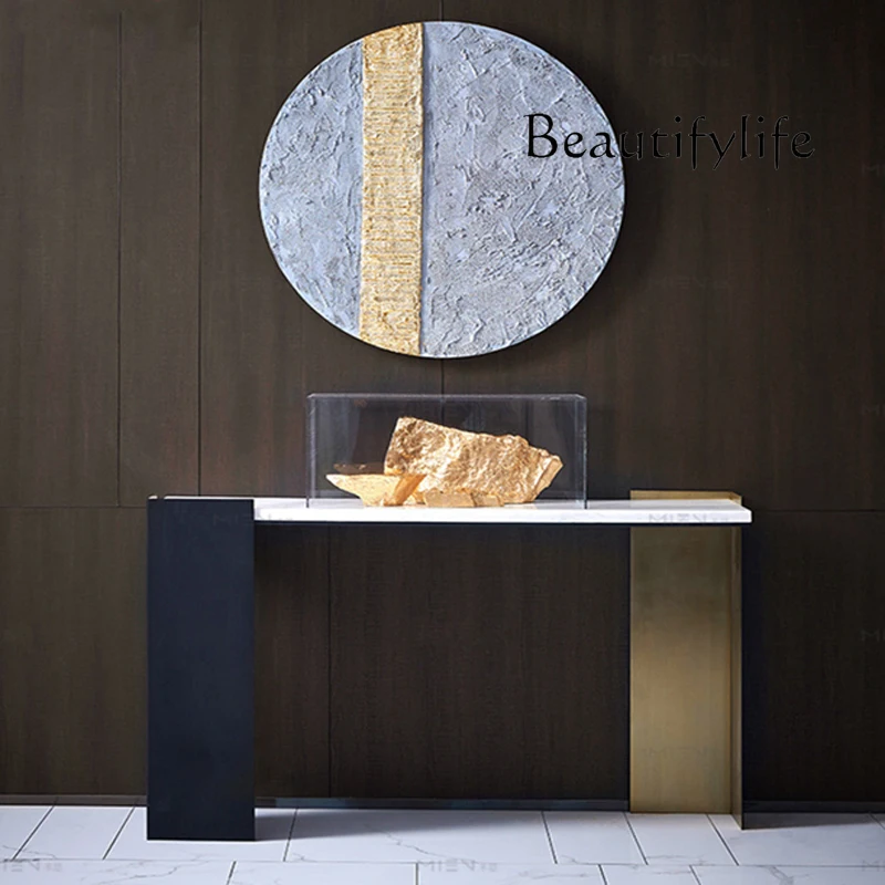 D Italian light luxury entrance, aisle, foyer, entrance table, marble partition, strip case, stainless steel villa entrance
D Italian light luxury entrance, aisle, foyer, entrance table, marble partition, strip case, stainless steel villa entrance