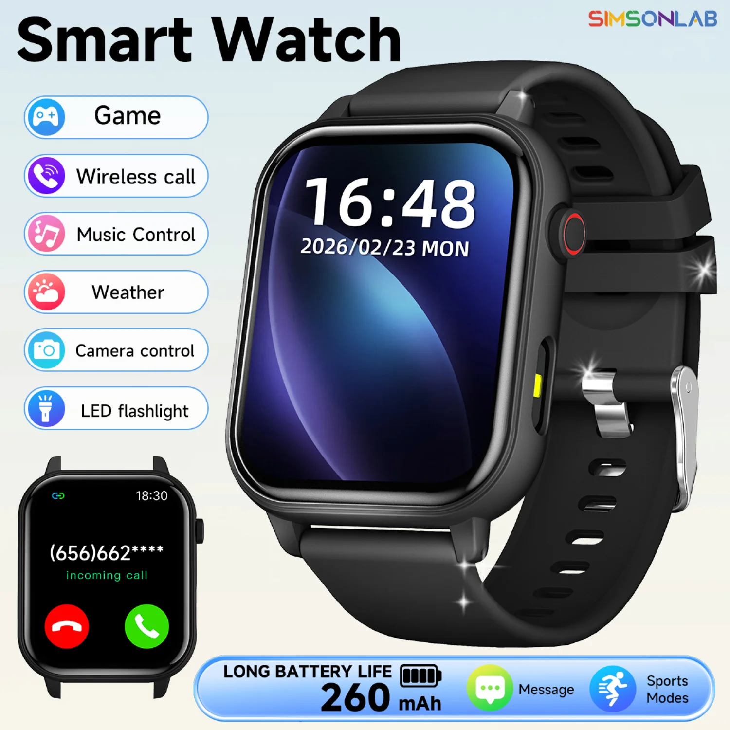 New Smartwatch 1.83-inch HD Screen Bluetooth Call for Android/IOS Sleep Monitor Multi-mode Sports Smartwatch for Men Women 2026
New Smartwatch 1.83-inch HD Screen Bluetooth Call for Android/IOS Sleep Monitor Multi-mode Sports Smartwatch for Men Women 2026