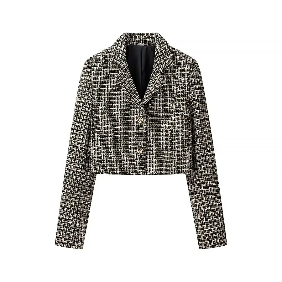 TRAFZA Woman Small Fragrant Style Coats Square Turn-Down Collar Long Sleeves Pockets Single Breasted Autumn Jacket Woman Trendy
TRAFZA Woman Small Fragrant Style Coats Square Turn-Down Collar Long Sleeves Pockets Single Breasted Autumn Jacket Woman Trendy