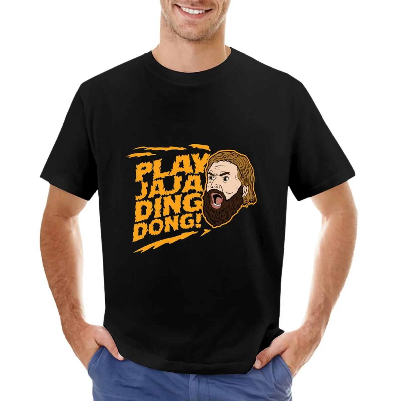 Play Jaja Ding Dong T-Shirt blacks new edition vintage big and tall t shirts for men 
Play Jaja Ding Dong T-Shirt blacks new edition vintage big and tall t shirts for men