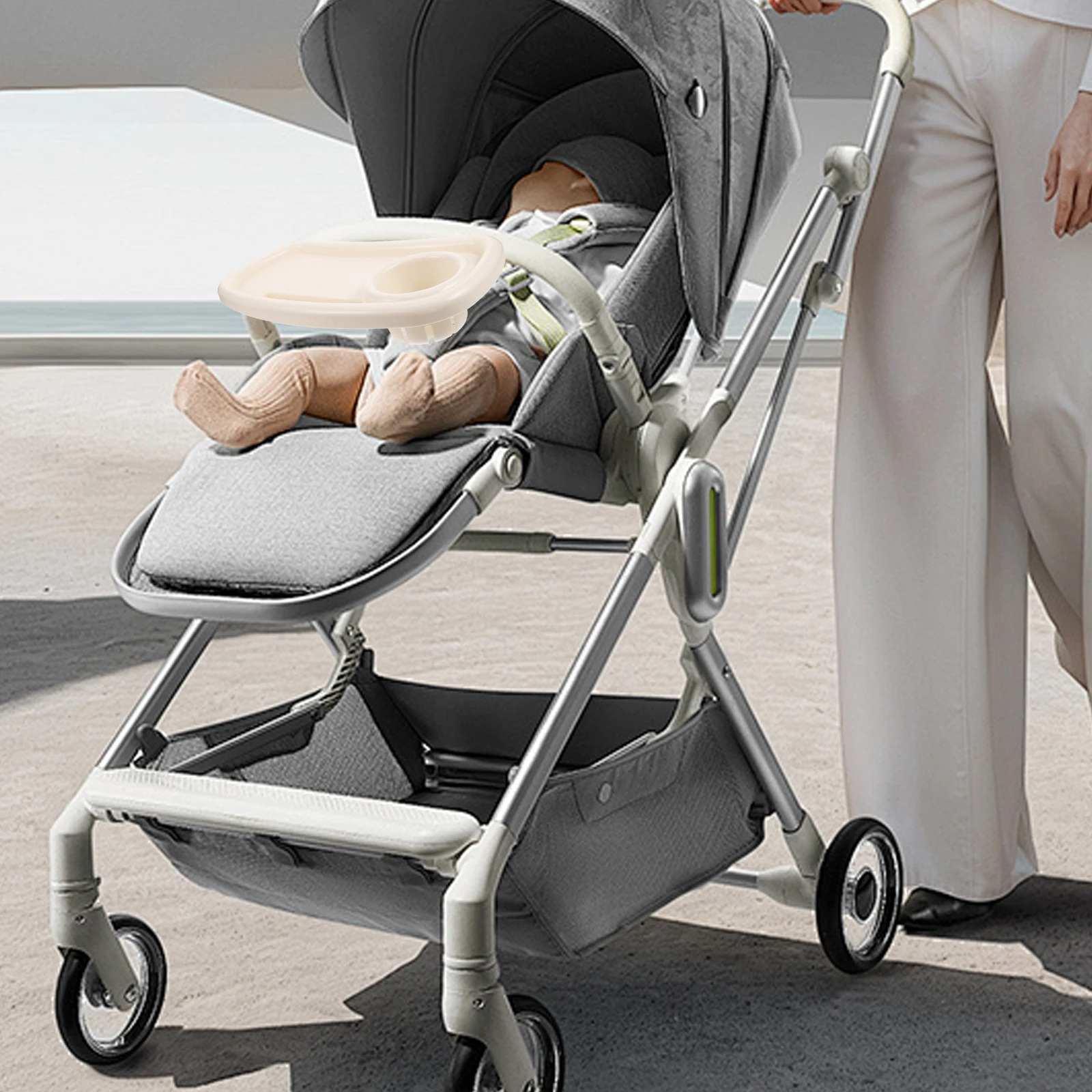 Stroller Tray Attachment Holder Foldable Baby Dining Table Universal Stroller Accessory Portable Cutout Food Cart
Stroller Tray Attachment Holder Foldable Baby Dining Table Universal Stroller Accessory Portable Cutout Food Cart