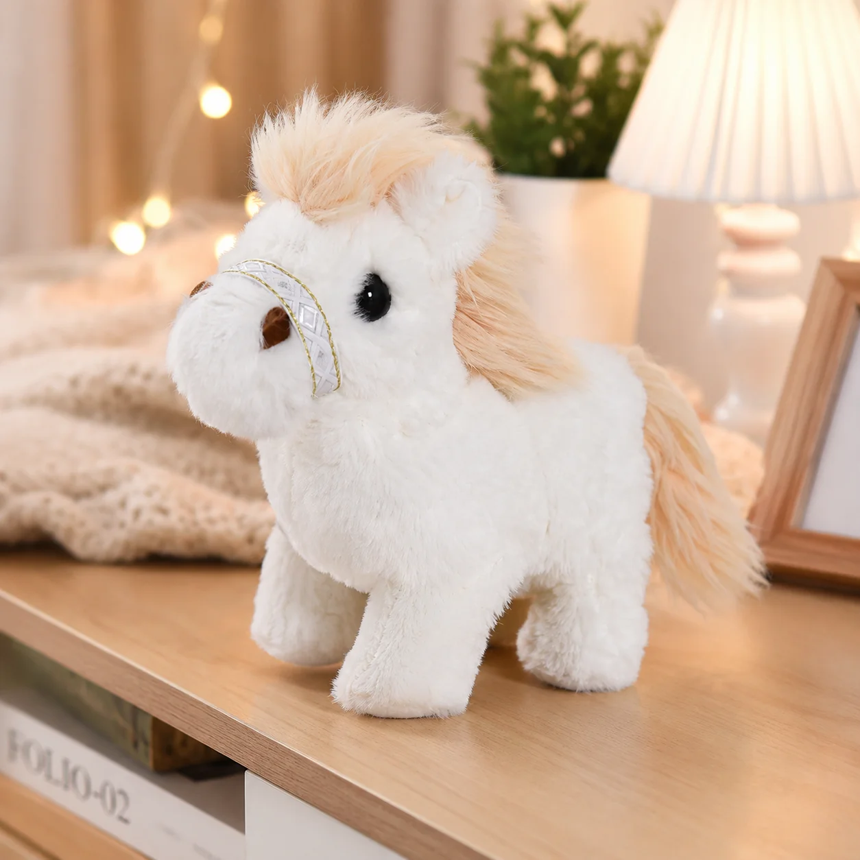 Realistic Interactive Robot Plush Pony Electric Walking Talking Toy Soft Stuffed Animal Robotic Horse For Kids Birthday Gift
Realistic Interactive Robot Plush Pony Electric Walking Talking Toy Soft Stuffed Animal Robotic Horse For Kids Birthday Gift