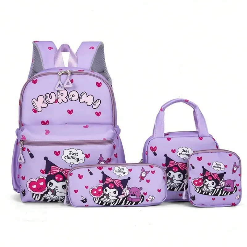 Sanrio Hello Kitty Cartoon print school bag four-piece set cartoon animation print school bag student backpack
Sanrio Hello Kitty Cartoon print school bag four-piece set cartoon animation print school bag student backpack