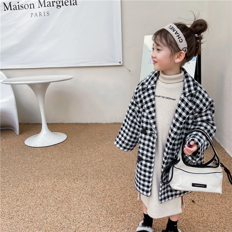 Girls Woolen Coat Jacket Cotton Outwear 2022 Stylish Warm Thicken Plus Velvet Winter Autumn High Quality Children's Clothing
Girls Woolen Coat Jacket Cotton Outwear 2022 Stylish Warm Thicken Plus Velvet Winter Autumn High Quality Children's Clothing