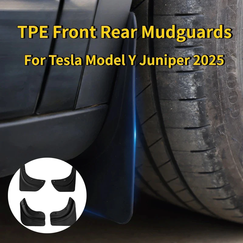 Mud Flaps for Tesla Model Y Juniper 2025 TPE Front Rear Mudguards Splash Guards Matte Fender No Drilling Required Accessories
Mud Flaps for Tesla Model Y Juniper 2025 TPE Front Rear Mudguards Splash Guards Matte Fender No Drilling Required Accessories