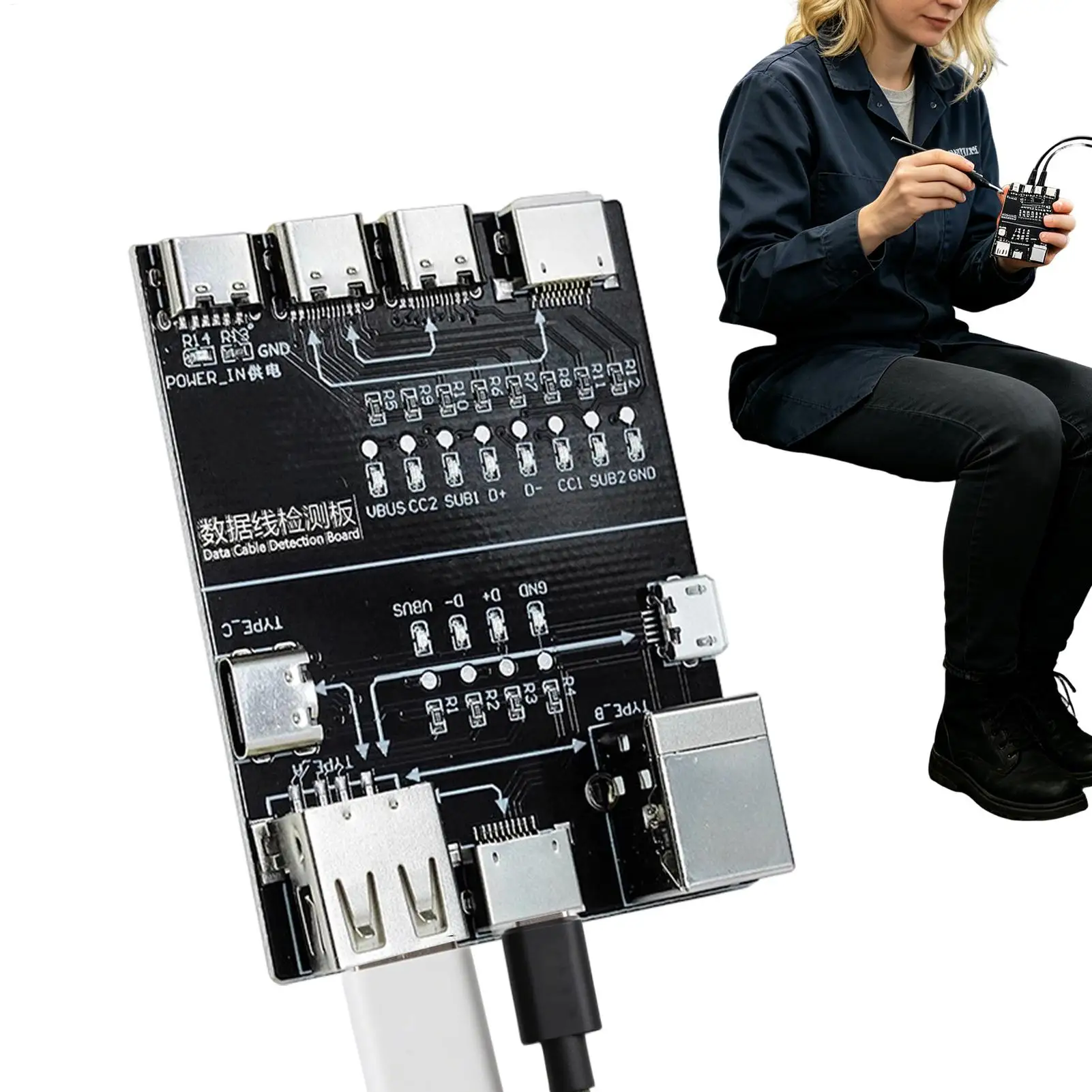 USB Cable Tester Charging Cable Diagnostic Meter USB Voltage Current Meter for Phone Electronics Computer Home Office Industry
USB Cable Tester Charging Cable Diagnostic Meter USB Voltage Current Meter for Phone Electronics Computer Home Office Industry