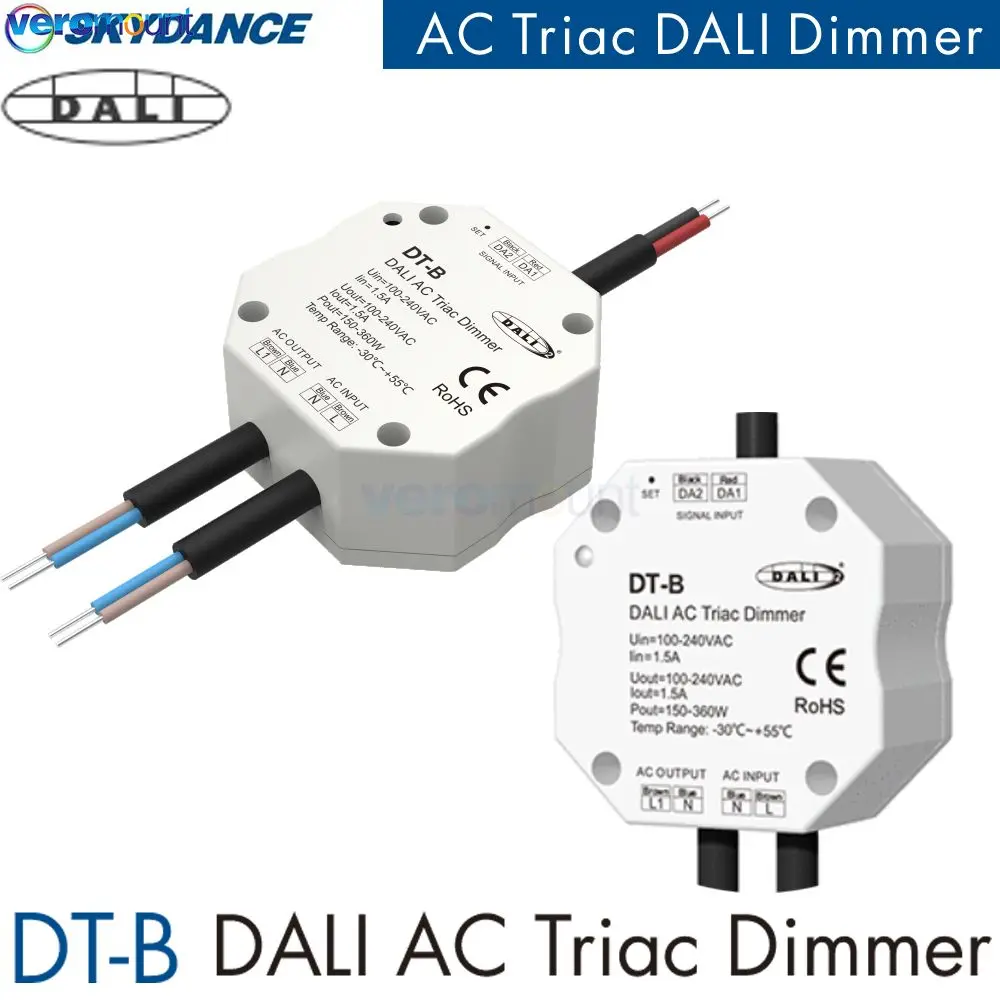 DALI AC Triac Dimmer Light Strip Controller 1CH 110V 220V 230V Trailing Edge Dimming Switch for Single Color LED Lamp Lights
DALI AC Triac Dimmer Light Strip Controller 1CH 110V 220V 230V Trailing Edge Dimming Switch for Single Color LED Lamp Lights