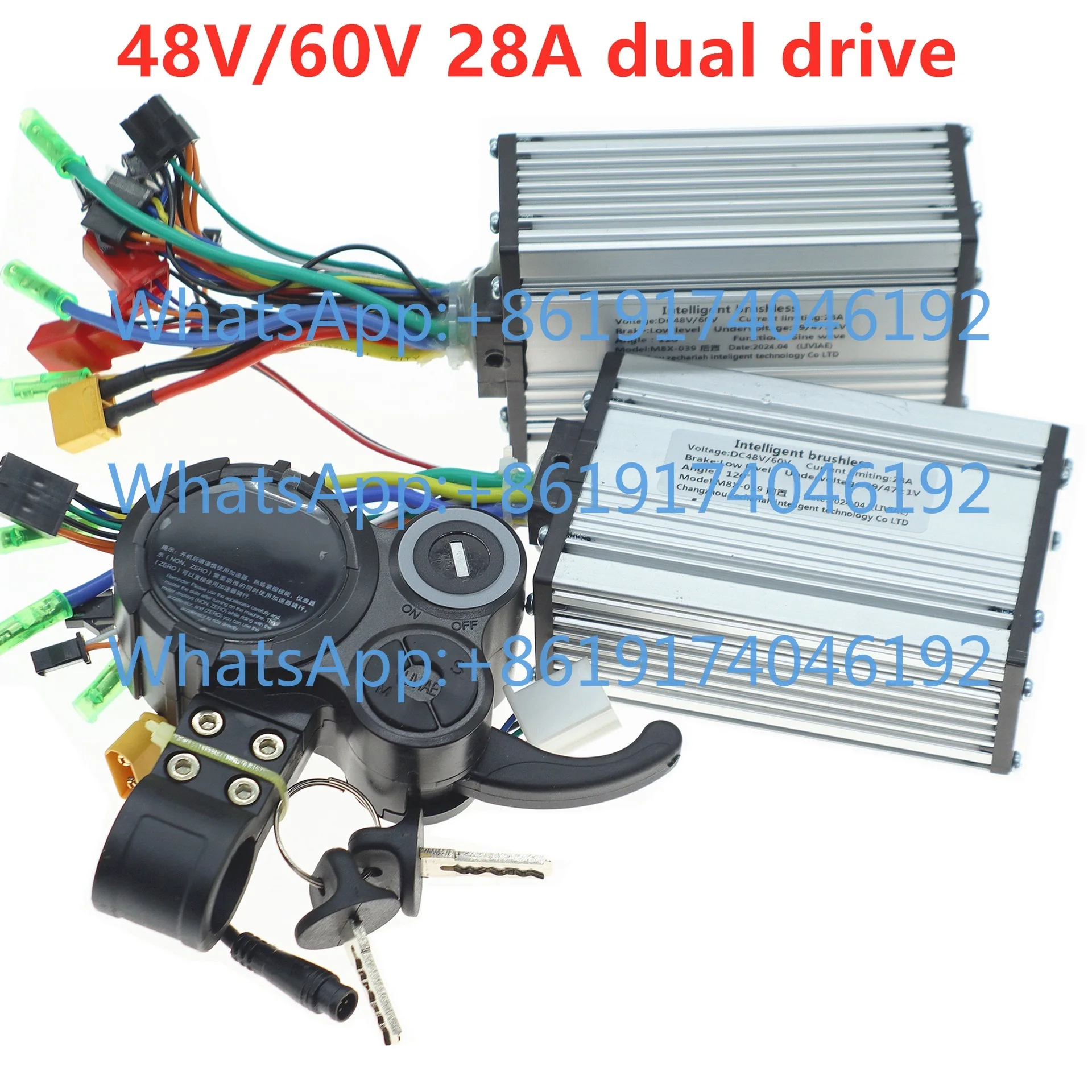 Electric Scooter 48-60V 28A Dual Drive Controller, Battery Speed Display Instrument
Electric Scooter 48-60V 28A Dual Drive Controller, Battery Speed Display Instrument