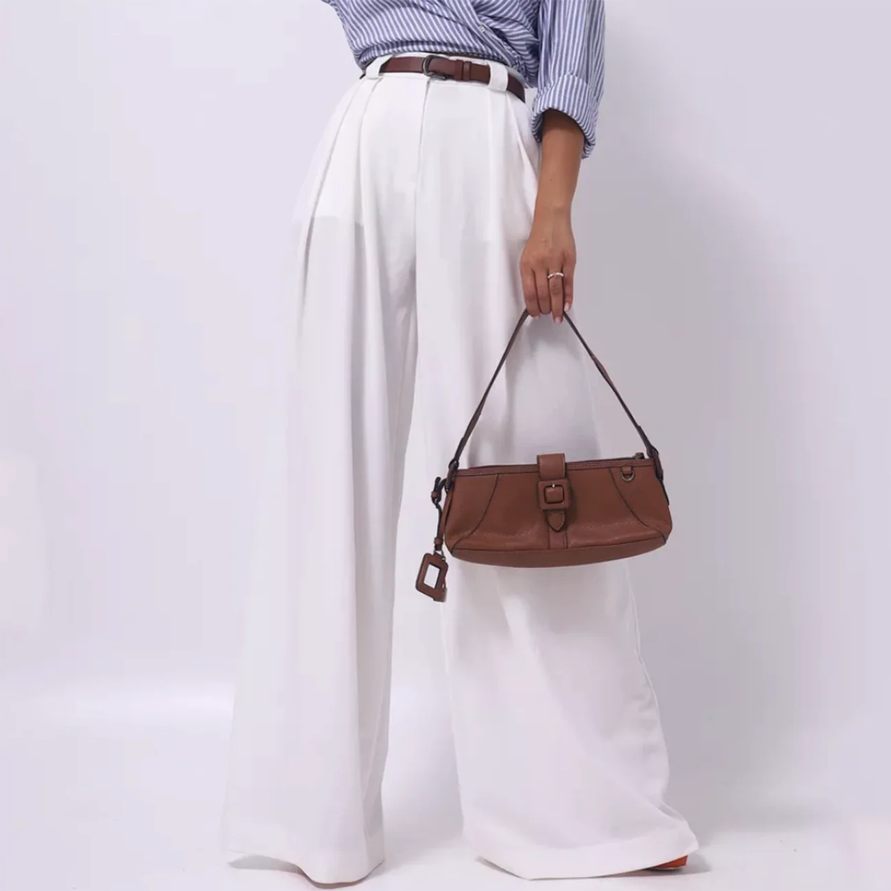 WXOY Women's Elegant White High Waist Pleated Wide Leg Suit Pants Formal Office Commute Straight Long Trousers
WXOY Women's Elegant White High Waist Pleated Wide Leg Suit Pants Formal Office Commute Straight Long Trousers