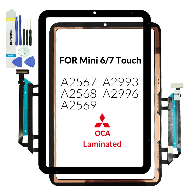 1 шт. для iPad Mini 6 2021 A2567/A2568/A2569 и для Mini7 2024 A2993/A2996 сменный сенсорный экран планшета сенсорная панель
1 шт. для iPad Mini 6 2021 A2567/A2568/A2569 и для Mini7 2024 A2993/A2996 сменный сенсорный экран планшета сенсорная панель