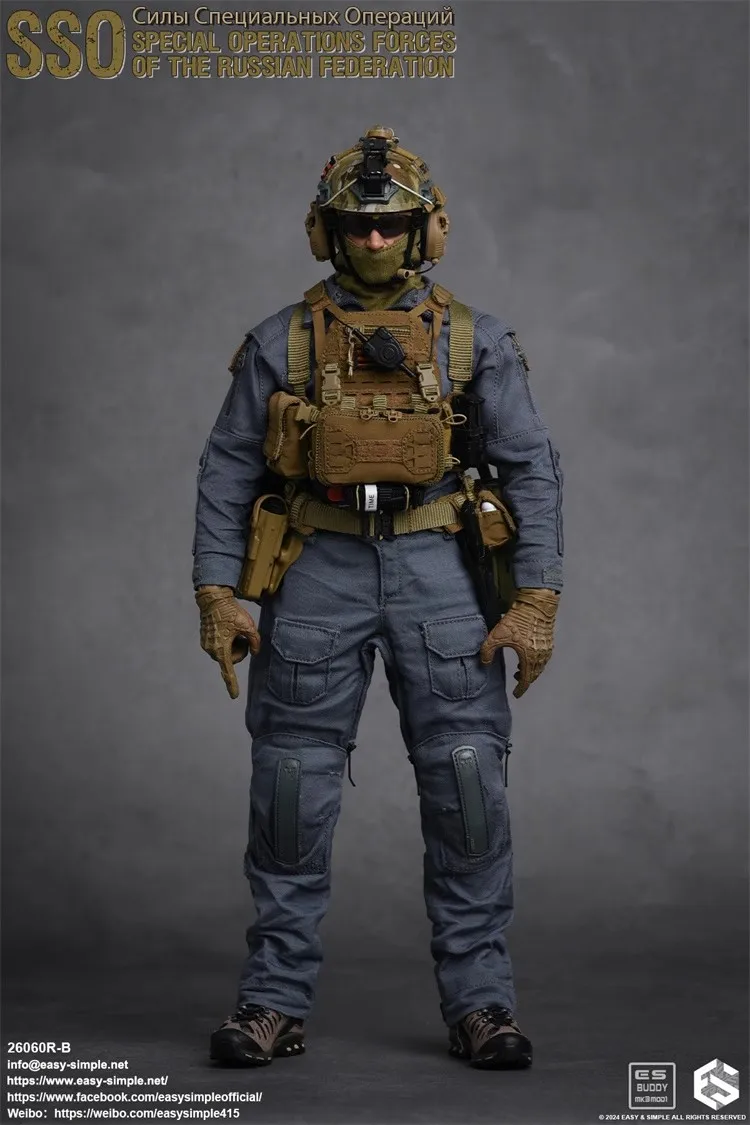 Easy&Simple 26060R-B 1/6 Солдат Русский SSO Спецназ операции Полный набор 12-дюймовая экшн-фигурка Модель игрушки в наличии
Easy&Simple 26060R-B 1/6 Солдат Русский SSO Спецназ операции Полный набор 12-дюймовая экшн-фигурка Модель игрушки в наличии
