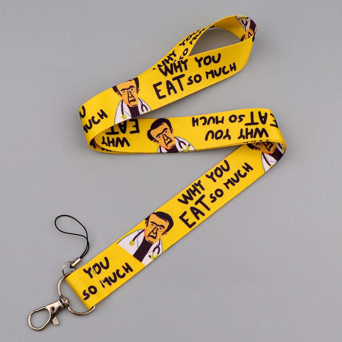 why you eat so much Mobile Phone Lanyard Doctor Quotes Neck Strap Lanyard for ID Card Holder Keychain Hanging Rope Phone Strap
why you eat so much Mobile Phone Lanyard Doctor Quotes Neck Strap Lanyard for ID Card Holder Keychain Hanging Rope Phone Strap