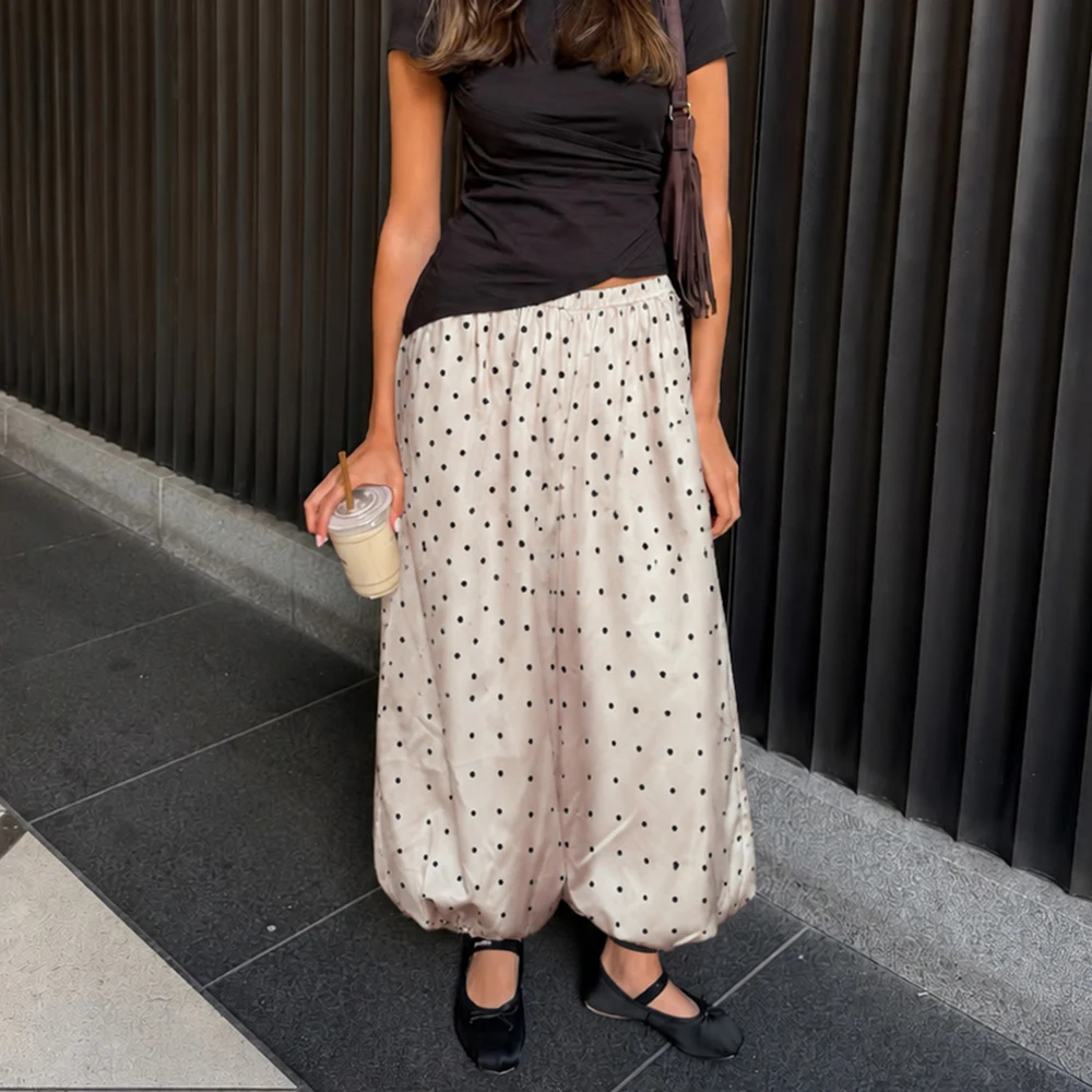 Ticketsx Women's Polka Dot Lantern Trousers Fashion Satin High Waist Long Trousers Elegant Casual Commute Streetwear Loose Pants
Ticketsx Women's Polka Dot Lantern Trousers Fashion Satin High Waist Long Trousers Elegant Casual Commute Streetwear Loose Pants
