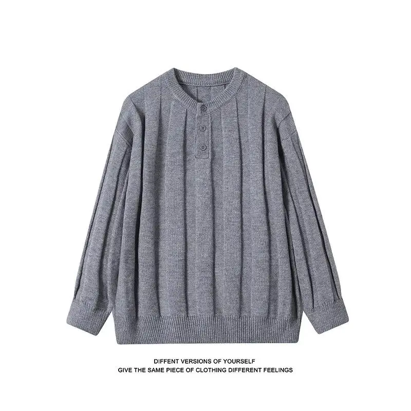 Модный вязаный повседневный мужской свитер с отложным воротником, свободного кроя, в стиле бойфренд, осенне-зимний, американский стиль, из полиэфирного волокна
Модный вязаный повседневный мужской свитер с отложным воротником, свободного кроя, в стиле бойфренд, осенне-зимний, американский стиль, из полиэфирного волокна