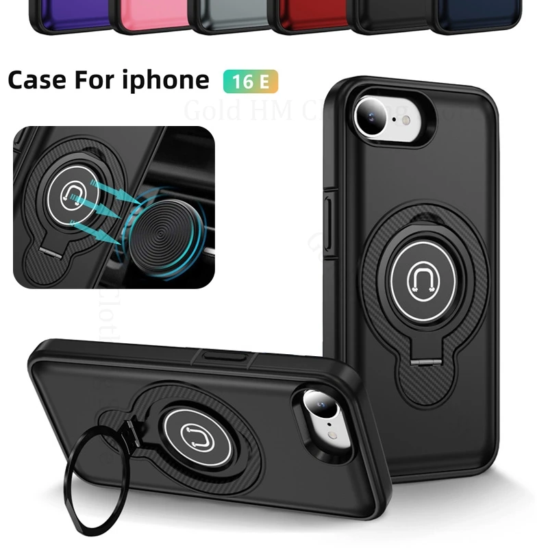 Carbon Fiber Alloy Magnetic Ring Stand Phone Case For iPhone 16e 15 Pro Max Heavy Duty Protective Cover For Apple 14 13 Pro Max
Carbon Fiber Alloy Magnetic Ring Stand Phone Case For iPhone 16e 15 Pro Max Heavy Duty Protective Cover For Apple 14 13 Pro Max