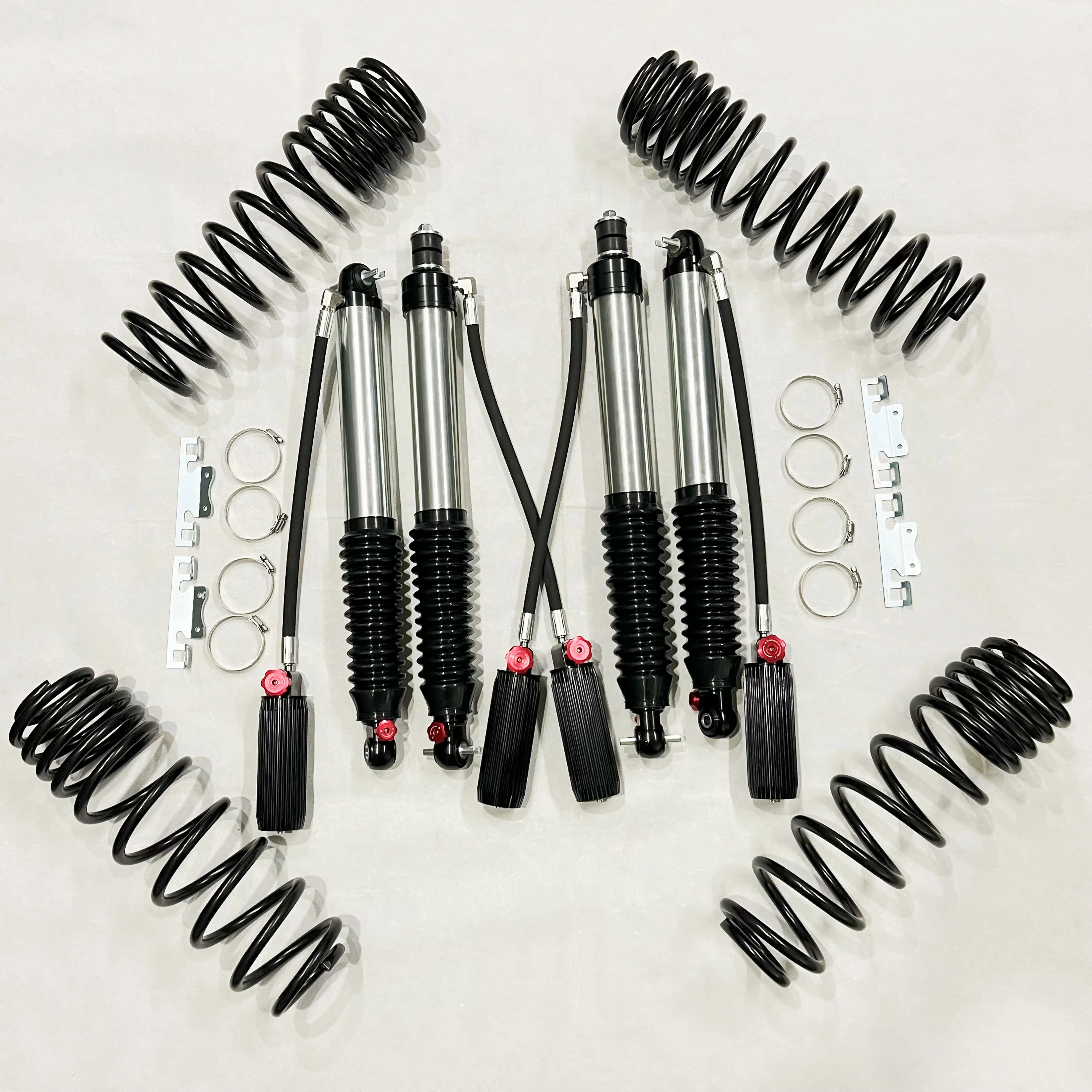 High Performance Off Road Suspension 4X4 Adjustable Shock Absorber 0-4 Lift Front Rear Shock Absorbers for TJ
High Performance Off Road Suspension 4X4 Adjustable Shock Absorber 0-4 Lift Front Rear Shock Absorbers for TJ