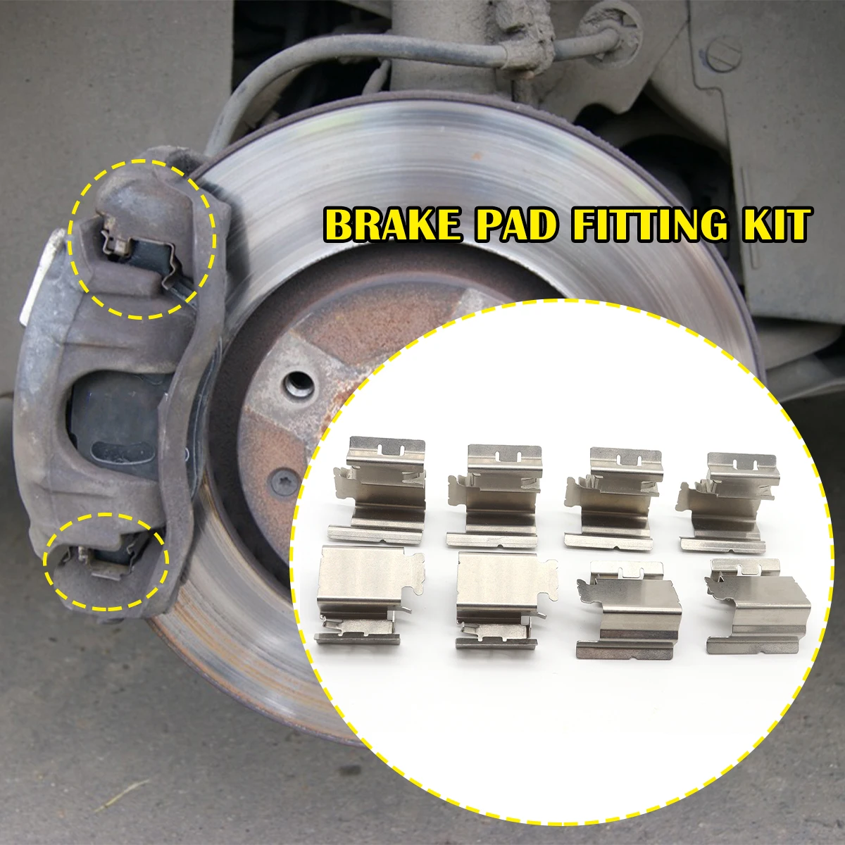 Car Brake Pad Fitting Shoe Hardware Shims For Honda ACCORD LANCIA DELTA Hyundai PONY Repair Kit Replacement Parts Accessories
Car Brake Pad Fitting Shoe Hardware Shims For Honda ACCORD LANCIA DELTA Hyundai PONY Repair Kit Replacement Parts Accessories