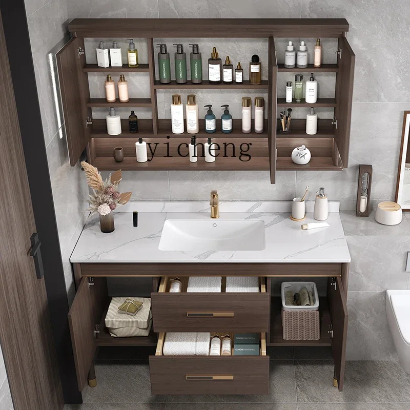 new Chinese oak solid wood bathroom cabinet combination double basin toilet washbasin floor type
new Chinese oak solid wood bathroom cabinet combination double basin toilet washbasin floor type