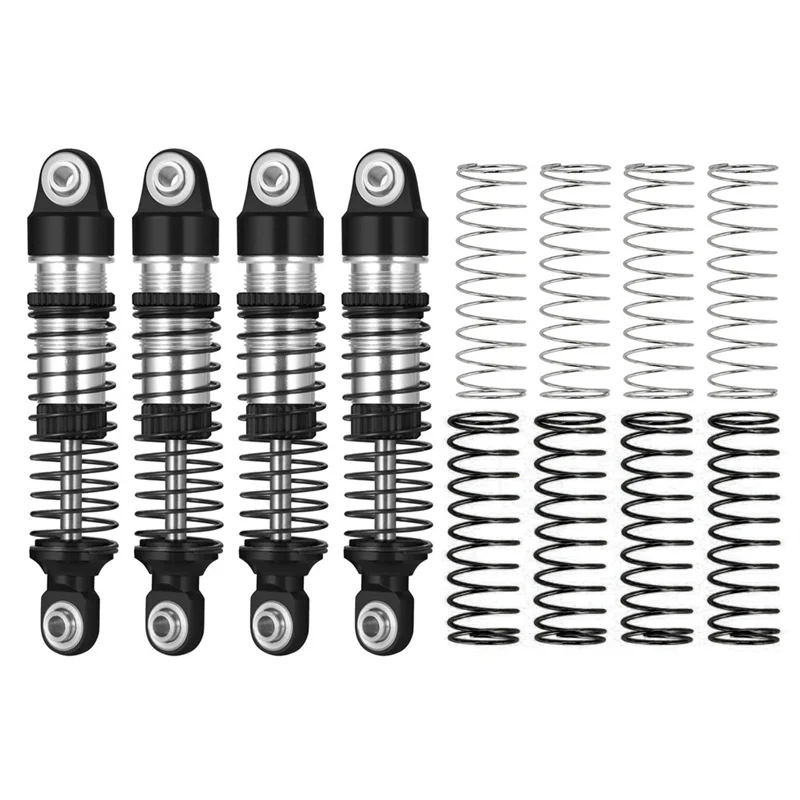 New 4Pcs Metal Oil Shock Absorber Damper for Traxxas TRX4M TRX-4M 1/18 RC Crawler Car Upgrade Parts Accessories, black
New 4Pcs Metal Oil Shock Absorber Damper for Traxxas TRX4M TRX-4M 1/18 RC Crawler Car Upgrade Parts Accessories, black