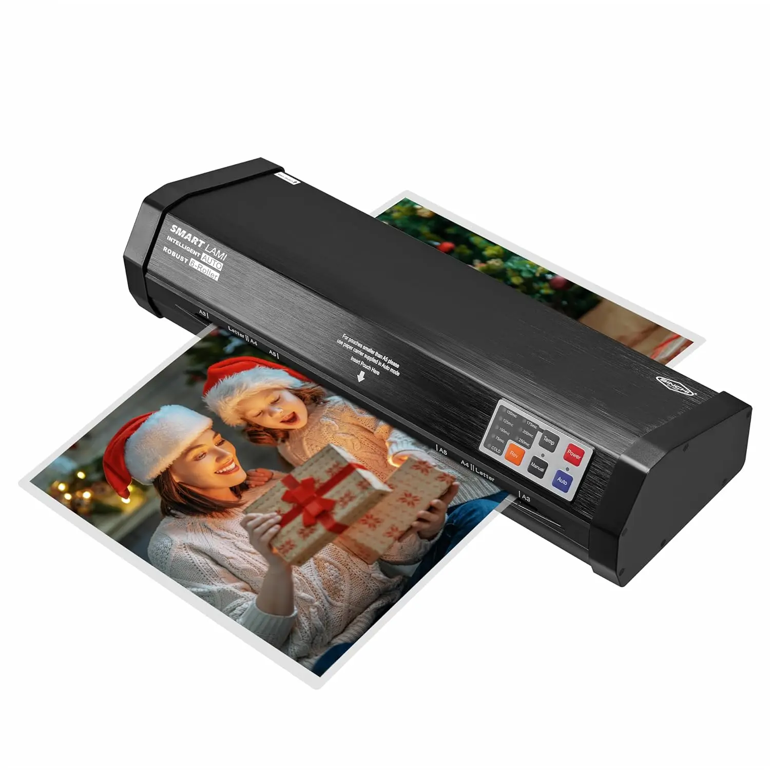 6-Roller Auto Sense Laminator, 13-Inch 3–10 Mil Thermal Machine, 50-Second Warm-Up, 47 in/min, Never-Jam Heavy Duty, Office & School, 11×17"
6-Roller Auto Sense Laminator, 13-Inch 3–10 Mil Thermal Machine, 50-Second Warm-Up, 47 in/min, Never-Jam Heavy Duty, Office & School, 11×17"