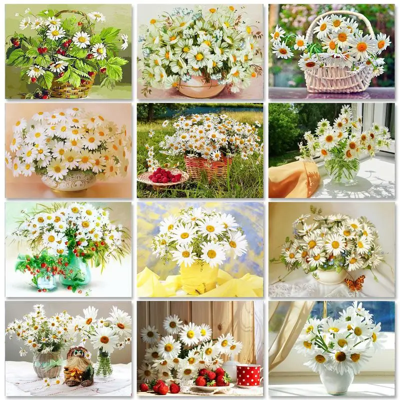 GATYZTORY 50x65cm Painting By Numbers Adults Crafts Daisy Flowers Drawing On Numbers Wall Art On Canvas Gift Picture Coloring Di
GATYZTORY 50x65cm Painting By Numbers Adults Crafts Daisy Flowers Drawing On Numbers Wall Art On Canvas Gift Picture Coloring Di