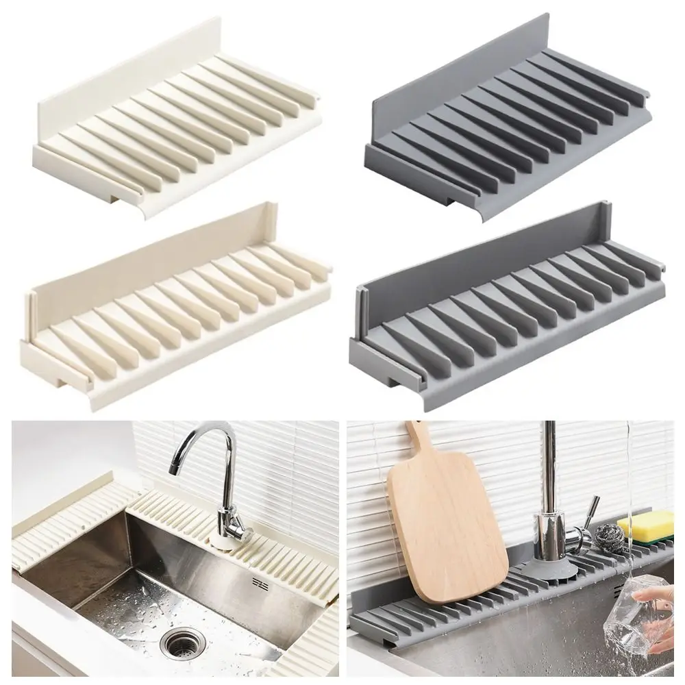 Silicone Sink Splash Guard Mat Spliceable Quick Drain Kitchen Sink Holder Slope Design Non-slip Drainage Drying Pad
Silicone Sink Splash Guard Mat Spliceable Quick Drain Kitchen Sink Holder Slope Design Non-slip Drainage Drying Pad