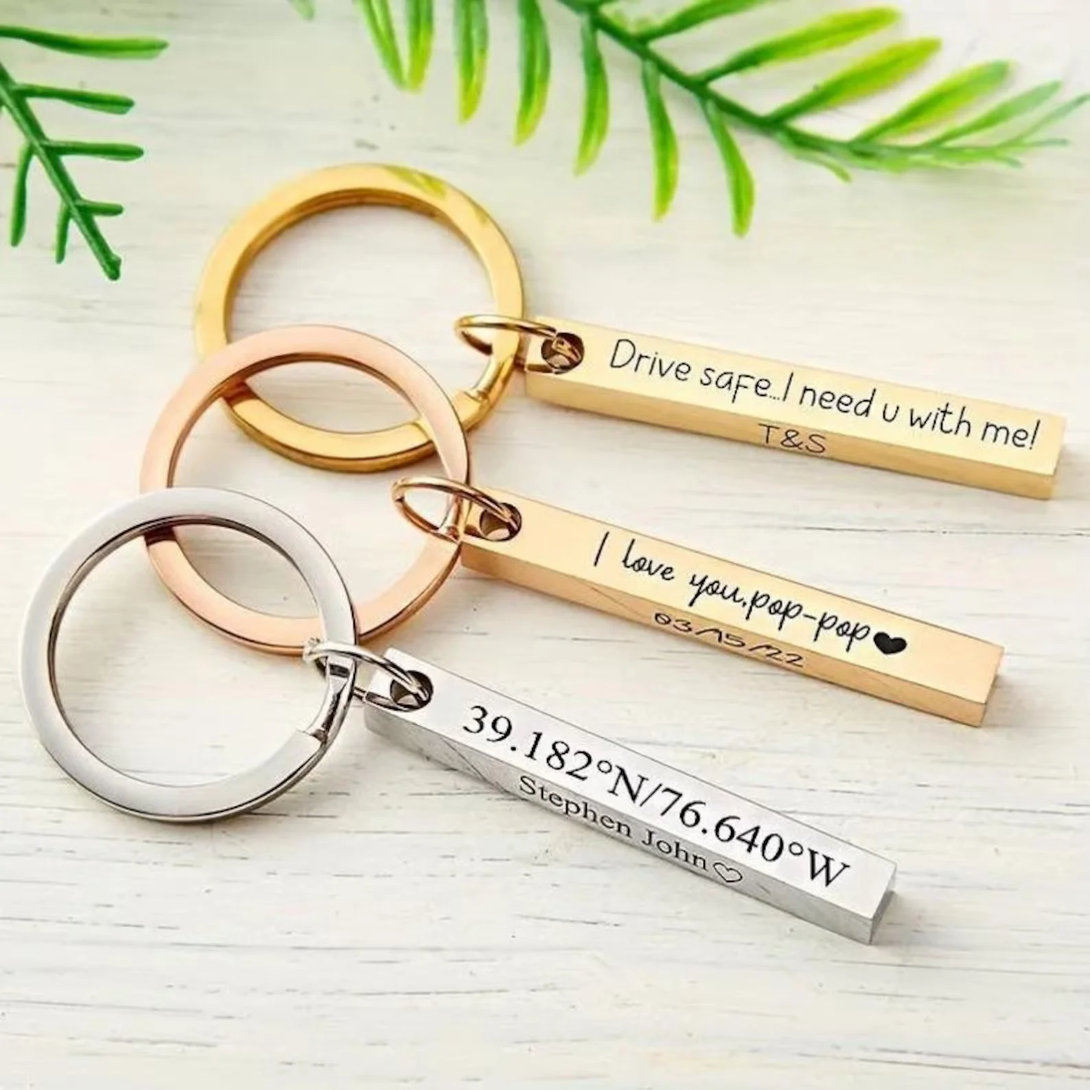 Kkjoy Personalised Bar Keychain Engraved Keyring Personalised Bar Keyring gift Drive Safe Keychain Personalised Valentine's Gift
Kkjoy Personalised Bar Keychain Engraved Keyring Personalised Bar Keyring gift Drive Safe Keychain Personalised Valentine's Gift