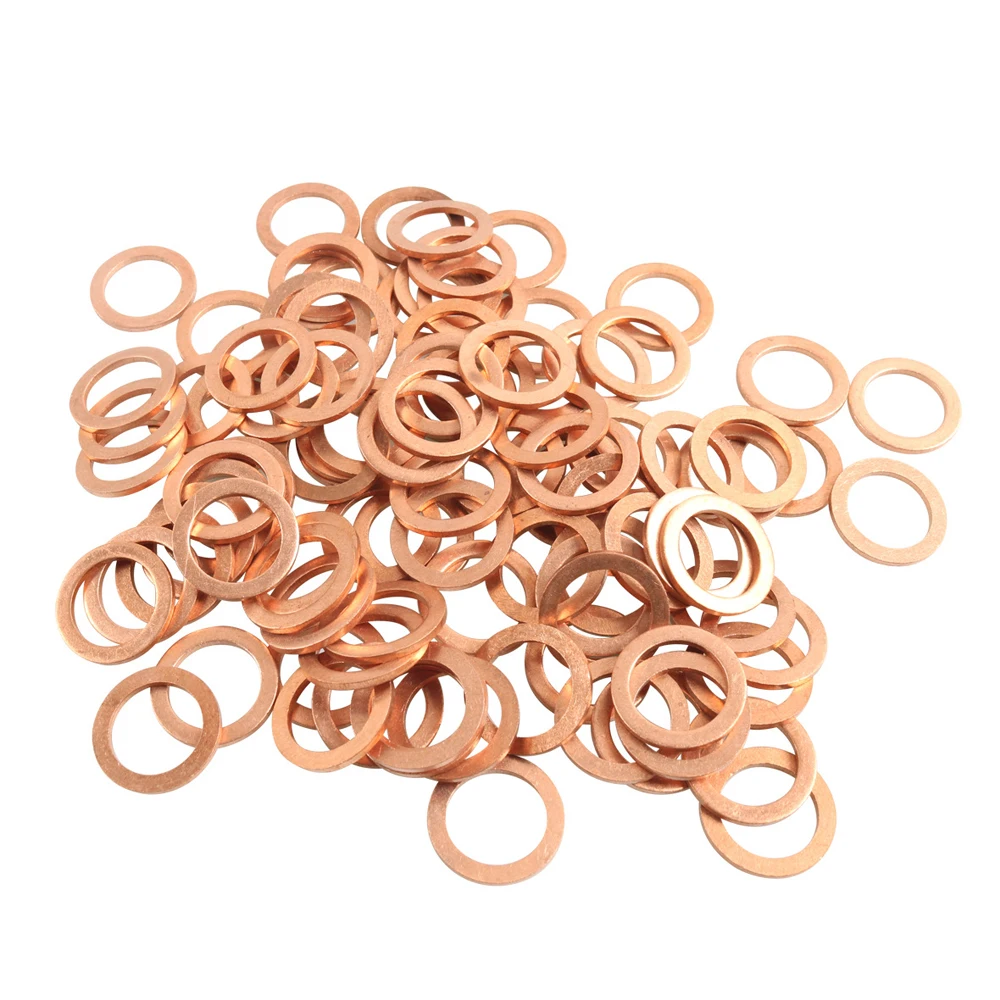100PCS 14.5mm Oil Drain Plug Gaskets Crush Washers Seals Rings Hole for Mercedes-Benz A220 C230 C300 C450 007603-014106
100PCS 14.5mm Oil Drain Plug Gaskets Crush Washers Seals Rings Hole for Mercedes-Benz A220 C230 C300 C450 007603-014106