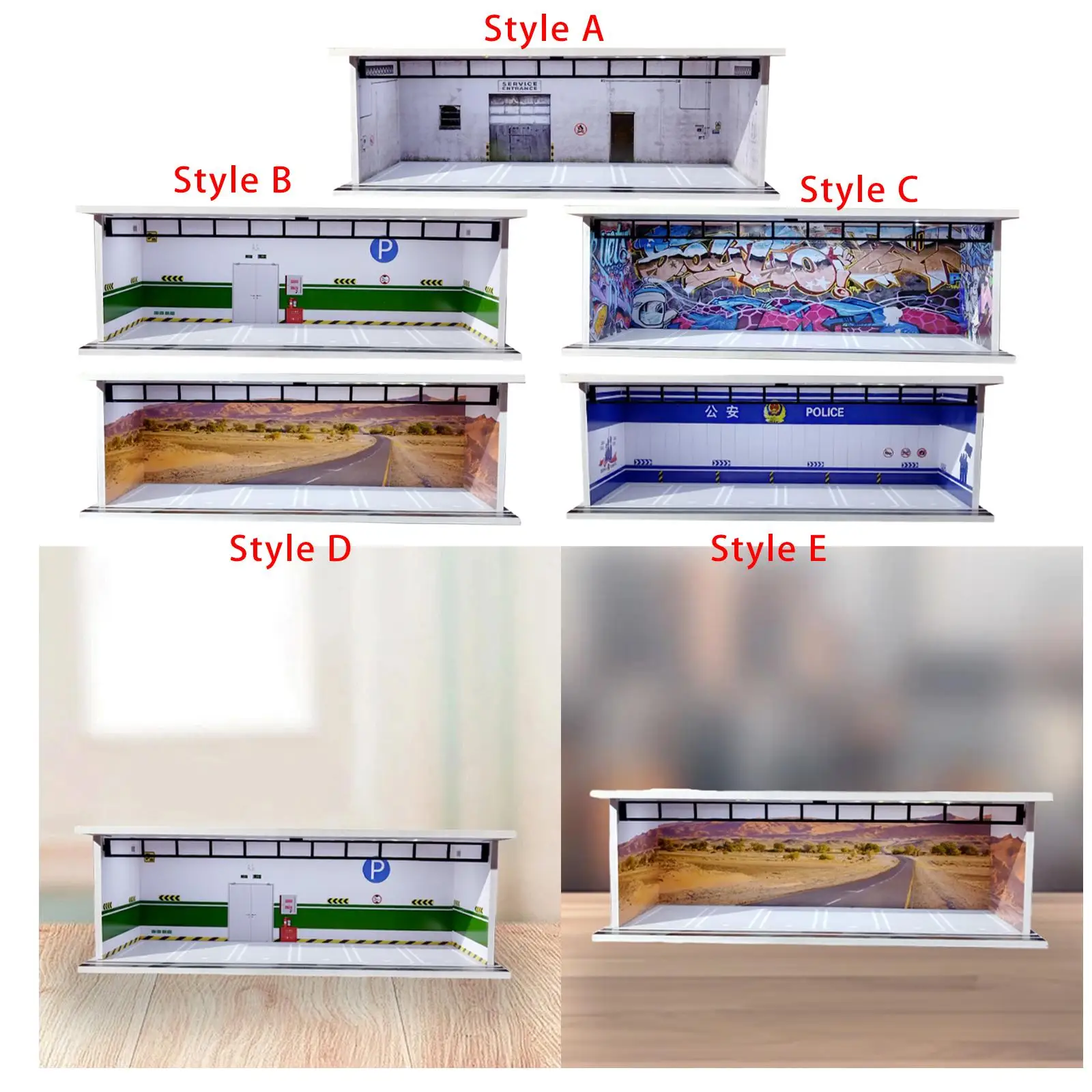 1/64 Scale Model Car Display Case Garage Diorama Dustproof Decorative Parking Scene Miniature Scenery Showcase Organizer
1/64 Scale Model Car Display Case Garage Diorama Dustproof Decorative Parking Scene Miniature Scenery Showcase Organizer