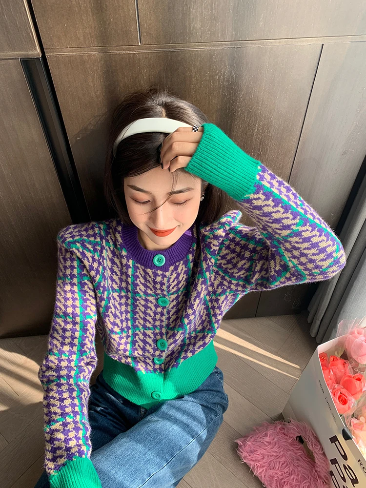 Spring 2024 Tefamani Knitted Open Cardigan Sweater Long Sve Outerwear Purple Floral Patterned Commute Sle Slim Fit round...
Spring 2024 Tefamani Knitted Open Cardigan Sweater Long Sve Outerwear Purple Floral Patterned Commute Sle Slim Fit round...
