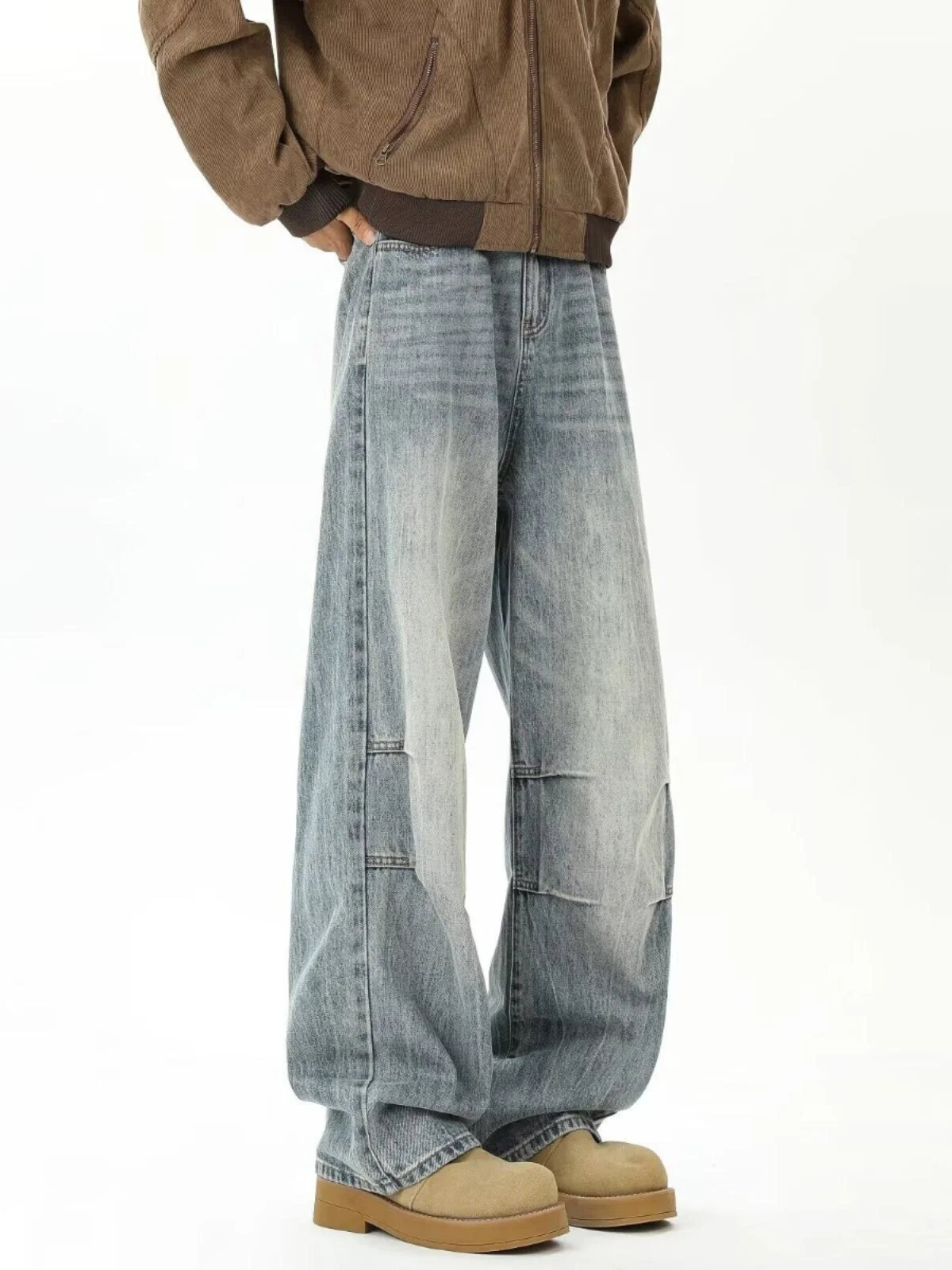 Blue Waed Denim Jeans Men's Autumn Winter Cleanfit Loose Straight Leg American High Street Cool Pants Long Youth Trend
Blue Waed Denim Jeans Men's Autumn Winter Cleanfit Loose Straight Leg American High Street Cool Pants Long Youth Trend