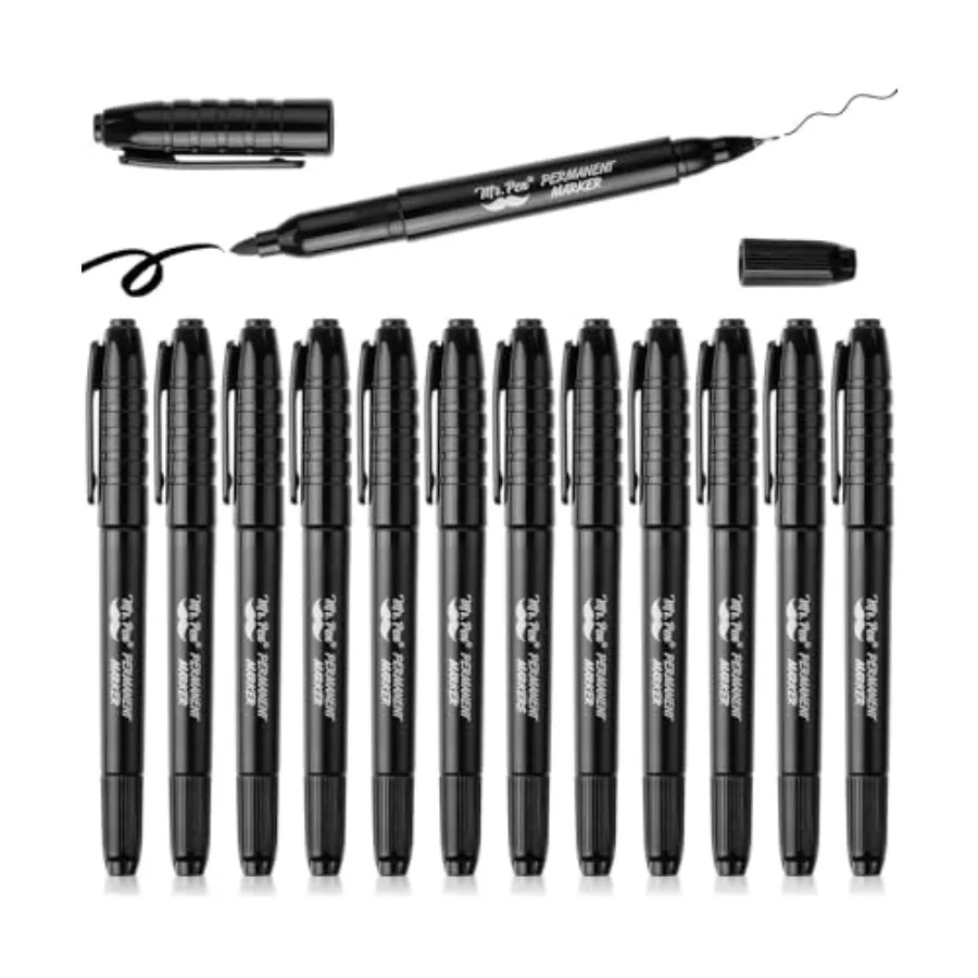 Dual Tip Permanent Markers, 12 Pack,,Fine and Ultra Fine Tip Marker, Fine Tip Permanent Markers Fine Point Permanent Marker Pen
Dual Tip Permanent Markers, 12 Pack,,Fine and Ultra Fine Tip Marker, Fine Tip Permanent Markers Fine Point Permanent Marker Pen