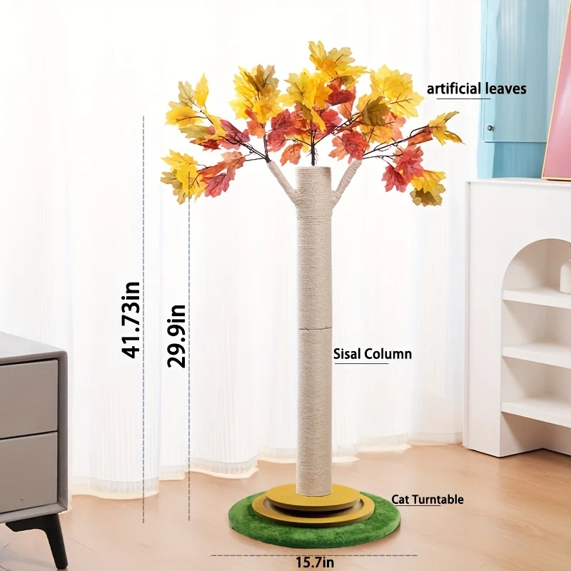 Cat Scratching Post, Maple Leaf Cat Scratching Board, Suitable for Indoor Adult Cats and Kittens, with a Stable Base, Sisal Rope, Interactive Toys, and Cat Gifts, Cat Scratching Board
Cat Scratching Post, Maple Leaf Cat Scratching Board, Suitable for Indoor Adult Cats and Kittens, with a Stable Base, Sisal Rope, Interactive Toys, and Cat Gifts, Cat Scratching Board