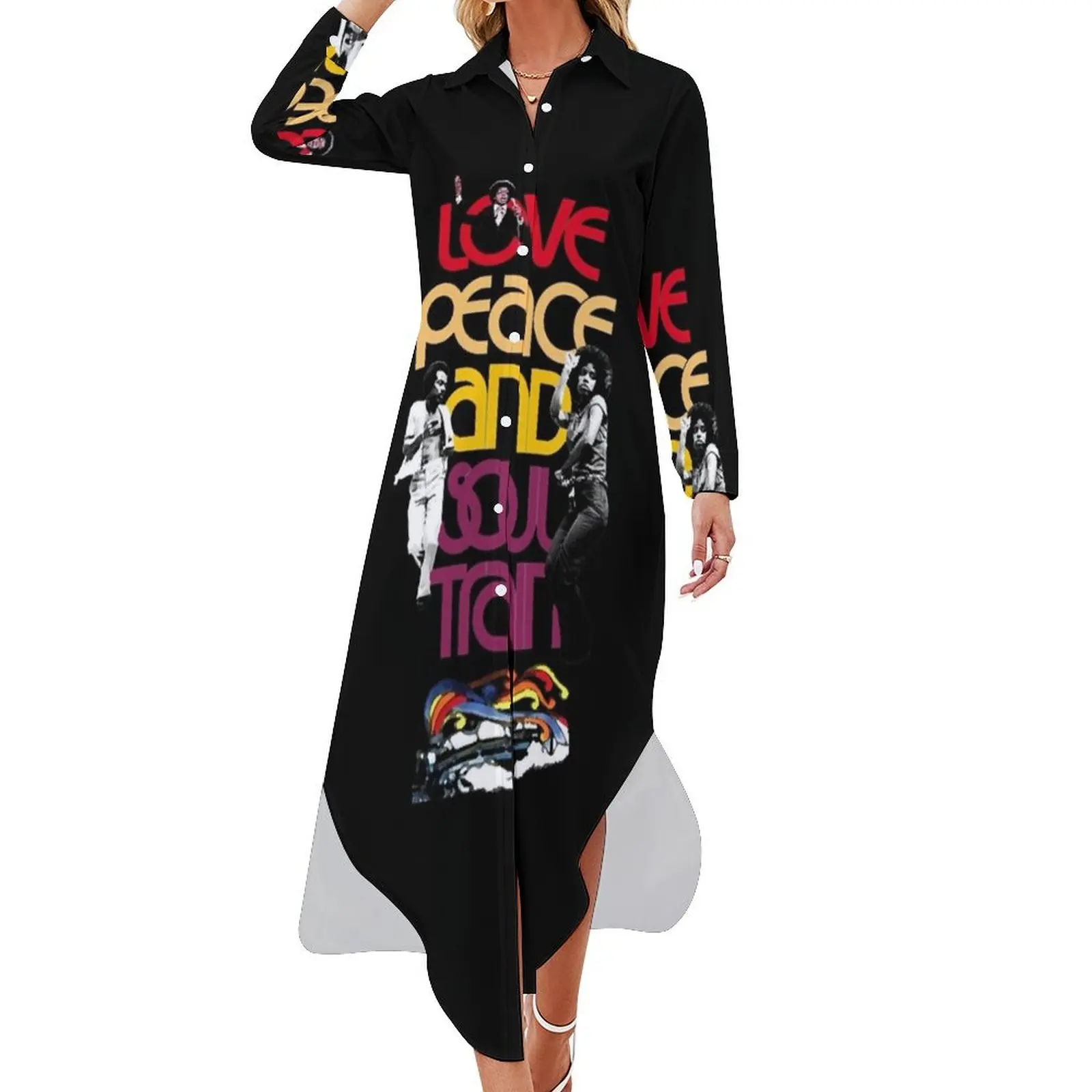 Soul Train American music dance Long Sleeved Shirt Dress women evening dress dresses for special events women party dresses
Soul Train American music dance Long Sleeved Shirt Dress women evening dress dresses for special events women party dresses