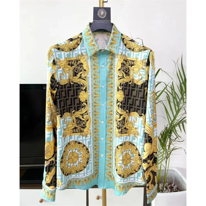 Men's light luxury 3D long sleeved shirt, men's and women's exquisite long sleeved shirt, 100% polyester fiber, fashionable and
Men's light luxury 3D long sleeved shirt, men's and women's exquisite long sleeved shirt, 100% polyester fiber, fashionable and