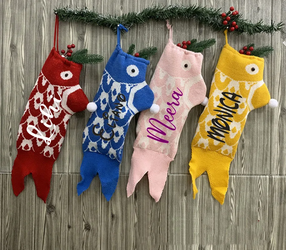 Personalized Printing Christmas Cross border Decorations Christmas Gifts Knitted Mermaid Christmas Socks
Personalized Printing Christmas Cross border Decorations Christmas Gifts Knitted Mermaid Christmas Socks