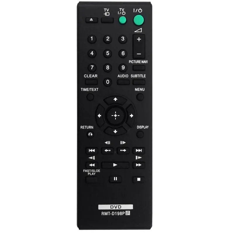 Replace RMT-D198P Remote Control For Sony DVD Player SR760 SR170 DVPSR170 DVPSR370 RMTD198P-A31R
Replace RMT-D198P Remote Control For Sony DVD Player SR760 SR170 DVPSR170 DVPSR370 RMTD198P-A31R