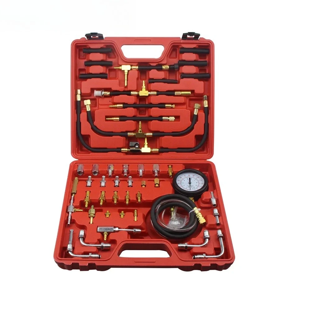 UTMALL TU-443 Multifunctional Fuel Injection Pressure Tester Kit Fuel Pressure Gauge 0-140 PSI for Most Cars & Trucks
UTMALL TU-443 Multifunctional Fuel Injection Pressure Tester Kit Fuel Pressure Gauge 0-140 PSI for Most Cars & Trucks