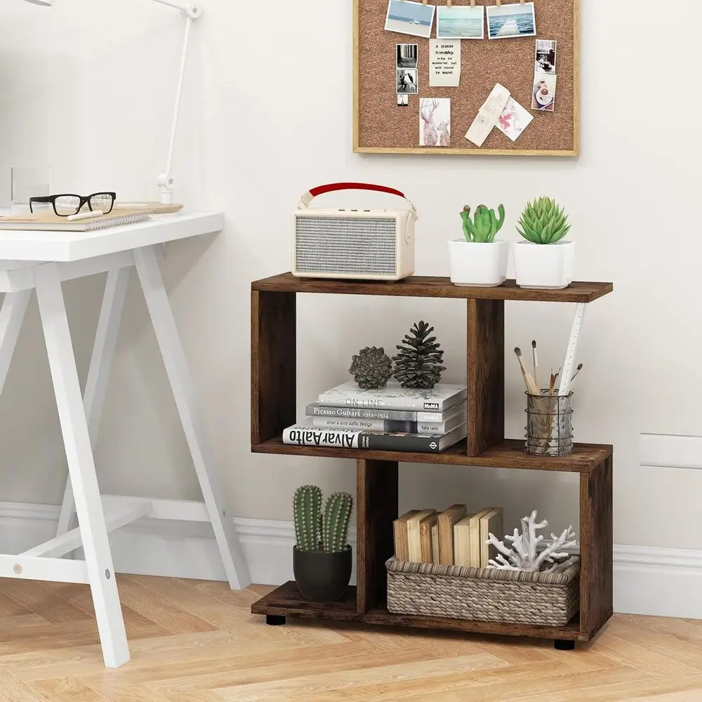 2 Tier Geometric Bookshel, reestanding Wood Display Shel, Home Oice Room Divider S Shaped Open Bookcase, Small Bookshel or
2 Tier Geometric Bookshel, reestanding Wood Display Shel, Home Oice Room Divider S Shaped Open Bookcase, Small Bookshel or