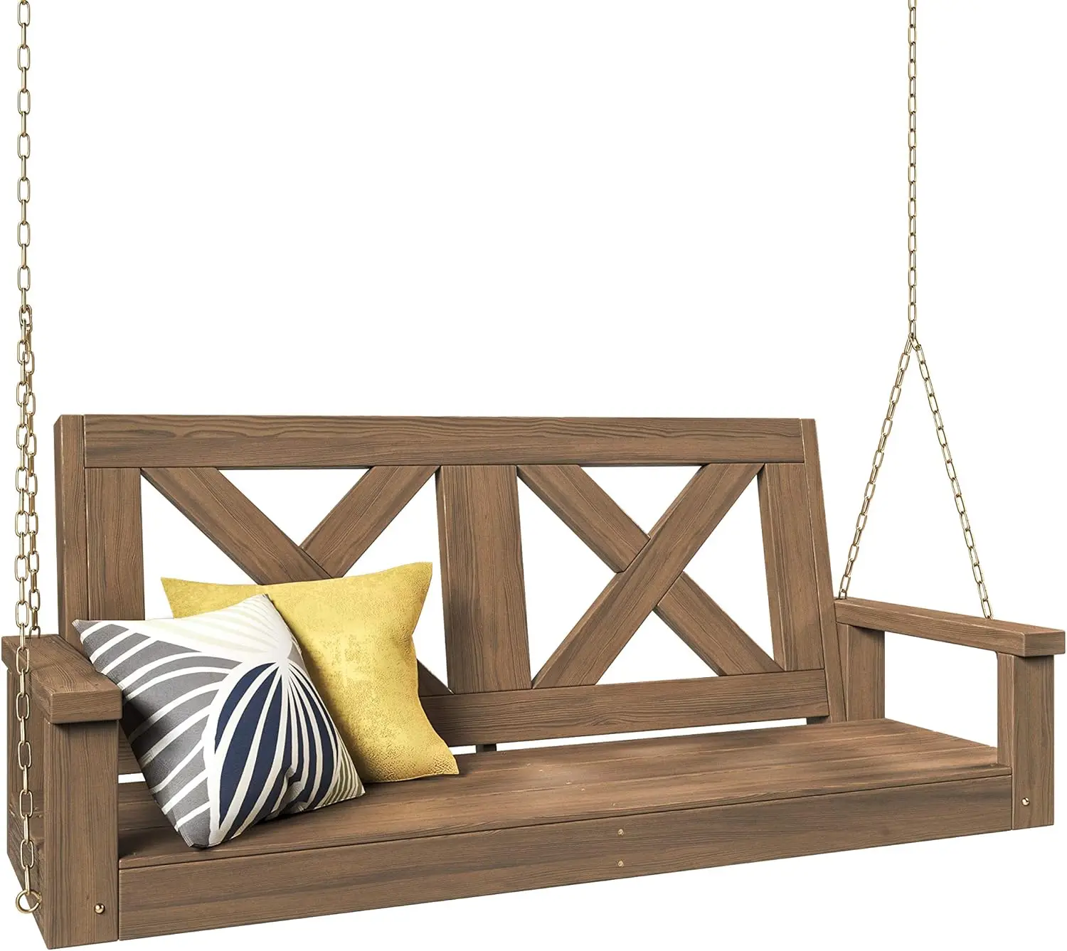Amish Heavy Duty 700 Lb Farmhouse Porch Swing W/Chains (5 Foot, Warm Walnut Stain)
Amish Heavy Duty 700 Lb Farmhouse Porch Swing W/Chains (5 Foot, Warm Walnut Stain)
