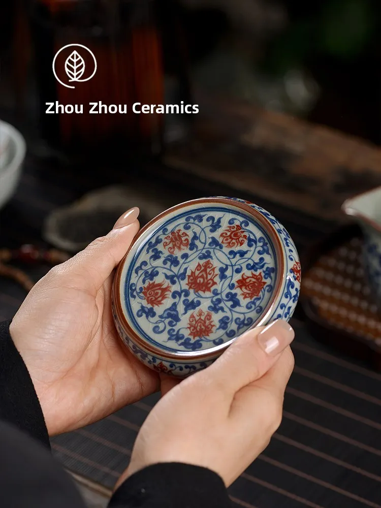 Jingdezhen Ancient Clay Blue And White Porcelain Lotus Le Tea Coaster Purple Sand Teapot Lid Tray Traditional Chinese Sle
Jingdezhen Ancient Clay Blue And White Porcelain Lotus Le Tea Coaster Purple Sand Teapot Lid Tray Traditional Chinese Sle