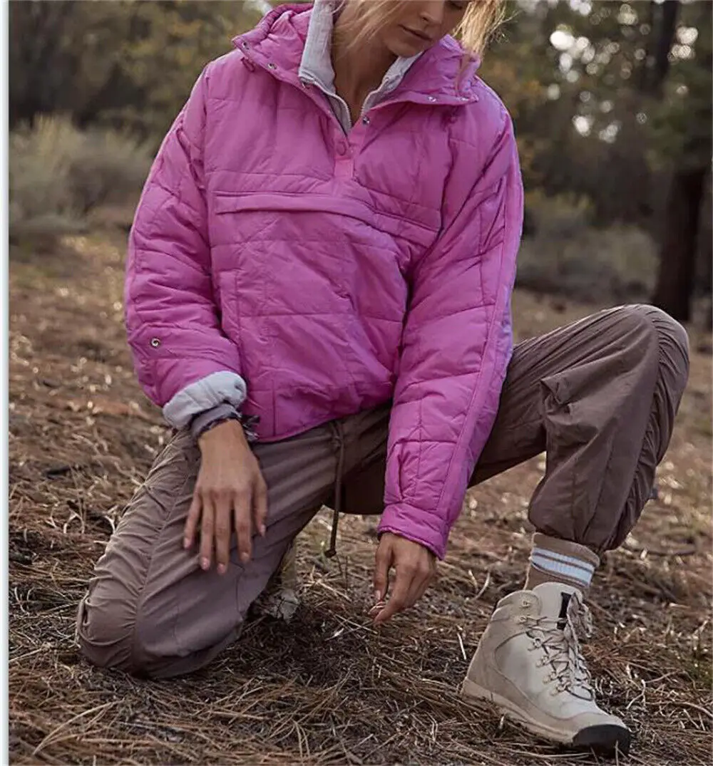 Spring and Autumn Winter Pure Color Hooded Cotton Jacket Foldable Fillet Head Pocket Long Sleeve Coat for Women
Spring and Autumn Winter Pure Color Hooded Cotton Jacket Foldable Fillet Head Pocket Long Sleeve Coat for Women
