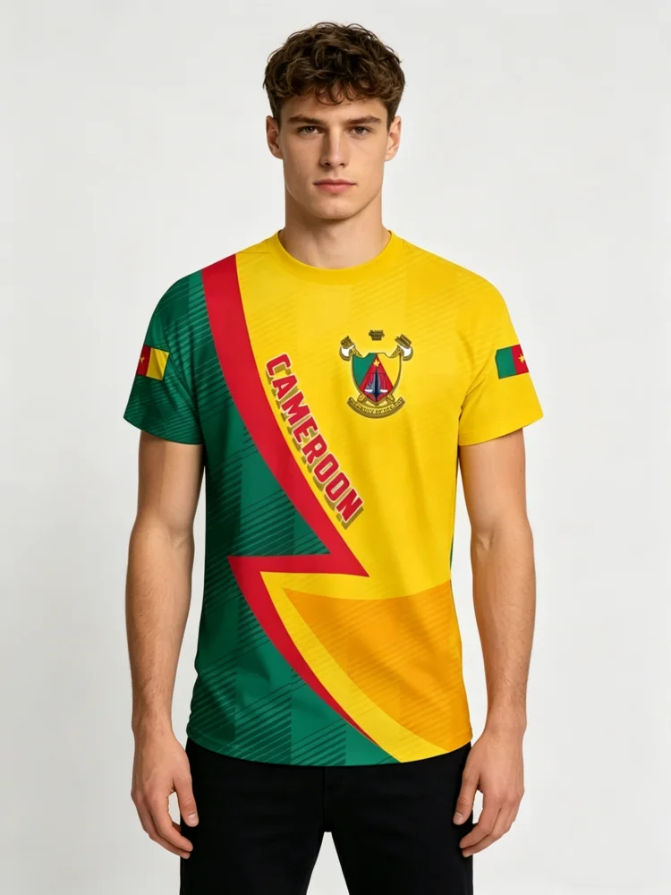 Cameroon Flag Men's T-shirt 3D Print Cameroonian National Emblem Tops Short-sleeved O-Neck Oversized Sports Tee Family Kids Tees
Cameroon Flag Men's T-shirt 3D Print Cameroonian National Emblem Tops Short-sleeved O-Neck Oversized Sports Tee Family Kids Tees