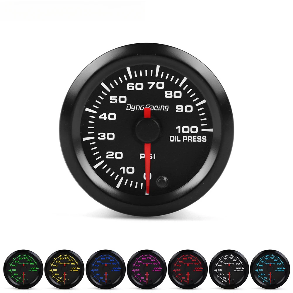12V Car Oil Pressure Gauge 52MM 7-Color LED Racing Meter, High-Speed Stepper Motor Universal for Auto Modification
12V Car Oil Pressure Gauge 52MM 7-Color LED Racing Meter, High-Speed Stepper Motor Universal for Auto Modification