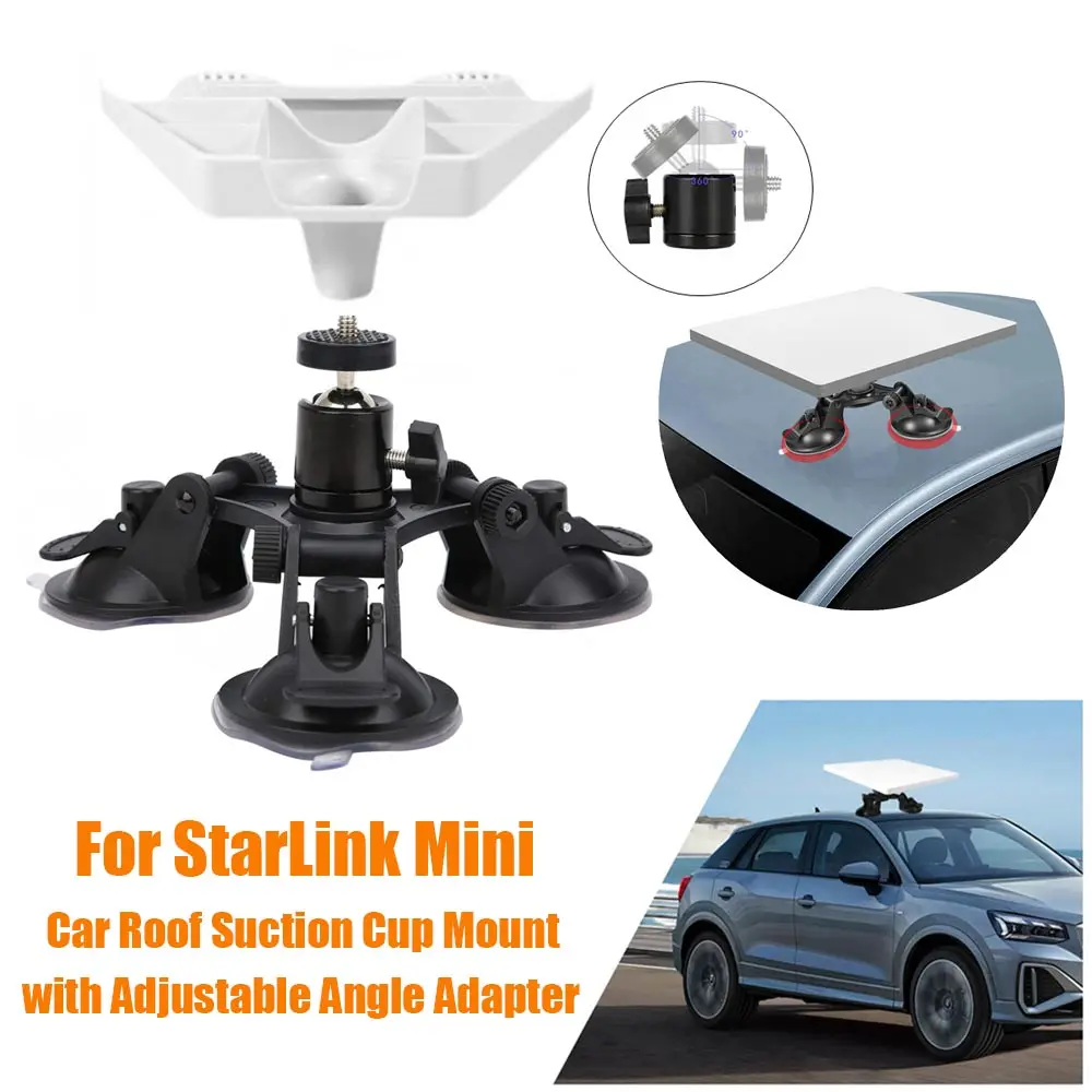 For StarLink Mini Suction Cup Car Roof Bracket with Adjustable Angle Adapter Fit Smooth Surface Window RVs Yach Mounting Kit
For StarLink Mini Suction Cup Car Roof Bracket with Adjustable Angle Adapter Fit Smooth Surface Window RVs Yach Mounting Kit