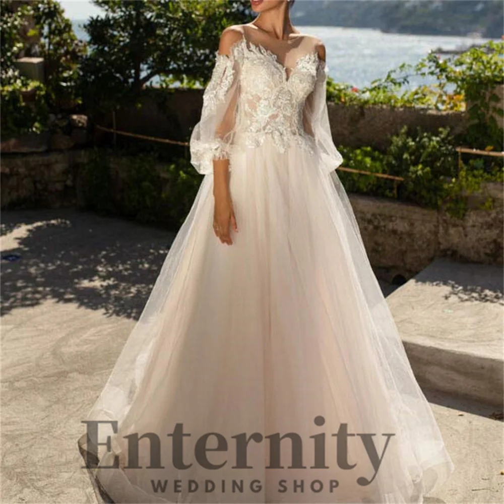 A Line Sweetheart Wedding Dress Button Floor-length Long Sleeve Charming Lace Applique Bridal Gown 2024 Vestidos De Novi
A Line Sweetheart Wedding Dress Button Floor-length Long Sleeve Charming Lace Applique Bridal Gown 2024 Vestidos De Novi