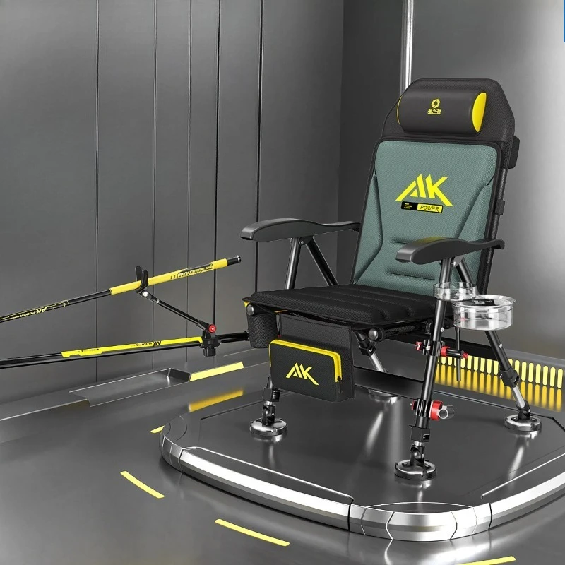 AK European Style Fishing Chair, Foldable Aluminum Alloy Recliner with Multi-Position Backrest, Complete Set for Anglers
AK European Style Fishing Chair, Foldable Aluminum Alloy Recliner with Multi-Position Backrest, Complete Set for Anglers