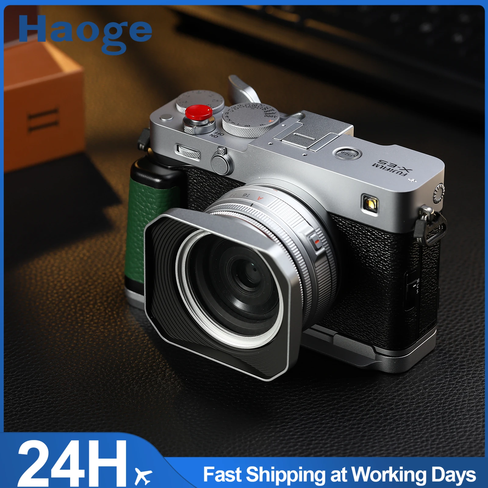 Haoge Squaret Metal Lens Hood for Fujifilm XF23mm F2.8 & Fuji XF27mmF2.8 R WR Lenses ,With Metal Cap on XE5 Cemera Body Silver
Haoge Squaret Metal Lens Hood for Fujifilm XF23mm F2.8 & Fuji XF27mmF2.8 R WR Lenses ,With Metal Cap on XE5 Cemera Body Silver